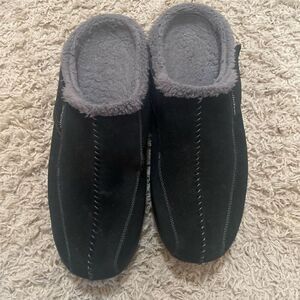 Orthofeet Men's Orthopedic Clog Slippers Black Asheville Casual Slip-On